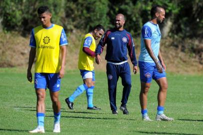  CAXIAS DO SUL, RS, BRASIL 08-02-2019Time do SER Caxias treina antes de enfrentar o VEC pelo Gauchão 2019. (Felipe Nyland/Agência RBS)