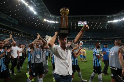  PORTO ALEGRE, RS, BRASIL - 10/02/2019 - Grêmio recebe o Avenida na Arena do Grêmio pela sexta rodada do Gauchão 2019.