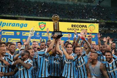  PORTO ALEGRE, RS, BRASIL - 10/02/2019 - Grêmio recebe o Avenida na Arena do Grêmio pela sexta rodada do Gauchão 2019.