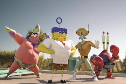 Cena do filme Bob Esponja: Um Herói Fora dÁgua