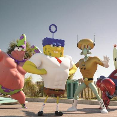 Cena do filme Bob Esponja: Um Herói Fora dÁgua