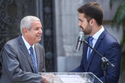 Eduardo Leite apresenta Claudio Coutinho como novo presidente do Banrisul