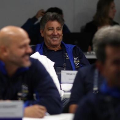 O técnico do Grêmio, Renato Portaluppi, participa do curso de licença A na CBF