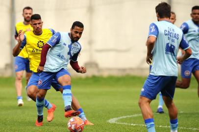  CAXIAS DO SUL, RS, BRASIL (15/02/2019)Treino do SER Caxias no CT. Na foto, meia Diego Miranda. (Antonio Valiente/Agência RBS)