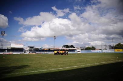  VACARIA, RS, BRASIL (14/02/2019)Time do Glória se prepara para divisão de aceso. (Antonio Valiente/Agência RBS)