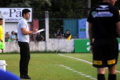  VERANÓPOLIS, RS, BRASIL, 17/02/2019 - Veranópolis e Juventude se enfrentam as 18 horas, no Estádio Antonio David Farina, em Veranópolis. Jogo válido pela 7ª rodada da primeira fase do Campeonato Gaúcho. (Marcelo Casagrande/Agência RBS)