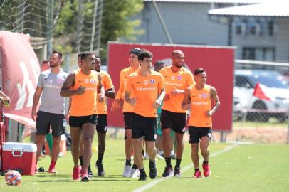  PORTO ALEGRE, RS, BRASIL, 19/02/2019-Treino do Inter que ocorreu na manhã desta Terça Feira. (FOTOGRAFO: FERNANDO GOMES / AGENCIA RBS)