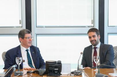 Reunião de Leite com o presidente do BNDES, Joaquim Levy