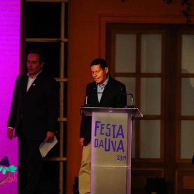  CAXIAS DO SUL, RS, BRASIL, 22/02/2019. Abertura da 32ª Festa Naciona da Uva, realizado no Centro de Eventos dos Pavilhões da Festa da Uva, com a presença do vice-presidente Antônio Hamilton Mourão. (Porthus Junior/Agência RBS)