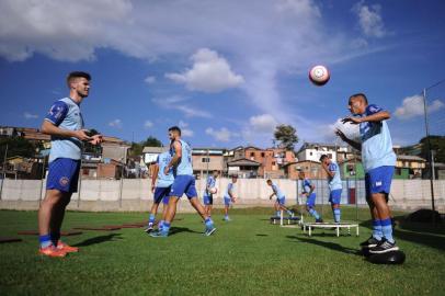  CAXIAS DO SUL, RS, BRASIL, 20/02/2019 - Equipe do Caxias treina no seu Centro de Treinamento, junto ao estádio Centenário. (Marcelo Casagrande/Agência RBS)