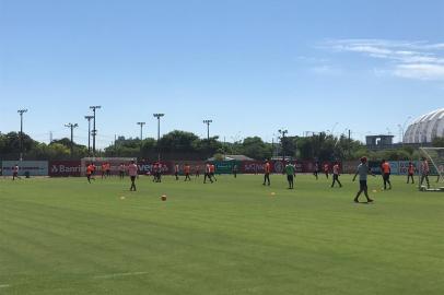 Inter faz último treino antes de enfrentar o Avenida pela oitava rodada do Campeonato Gaúcho