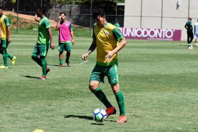 O América-MG será o adversário do Juventude pela segunda fase da Copa do Brasil 2019. Na foto, o centroavante Júnior Viçosa.