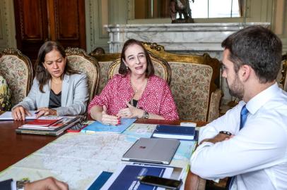 PORTO ALEGRE, RS, BRASIL, 14/02/2019 -Governador Eduardo Leite em reunião com a diretora e representante da UNESCO no Brasil, Sra. Marlova Noleto - Fotos 