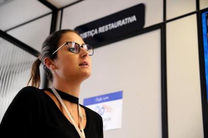  CAXIAS DO SUL, RS, BRASIL (27/02/2019)Franciele Roso, diretora de Proteção Social da Secretaria Municipal de Segurança Pública. Ela fala sobre mudanças na Justiça Restaurativa. (Antonio Valiente/Agência RBS)