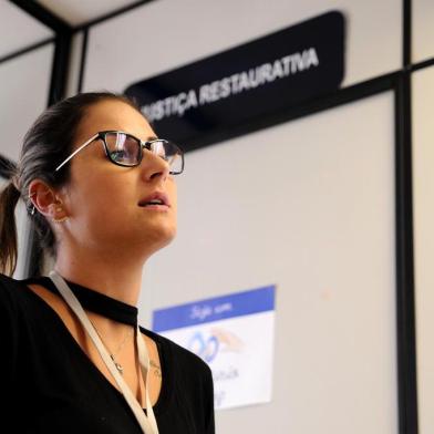  CAXIAS DO SUL, RS, BRASIL (27/02/2019)Franciele Roso, diretora de Proteção Social da Secretaria Municipal de Segurança Pública. Ela fala sobre mudanças na Justiça Restaurativa. (Antonio Valiente/Agência RBS)