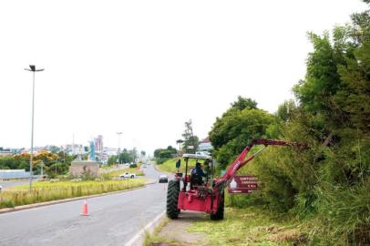 Roçada em rodovias da Serra