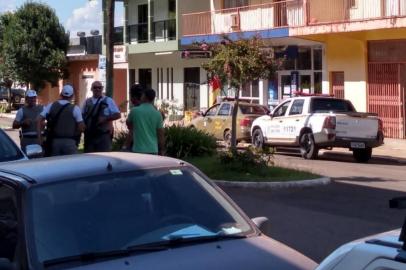  IRATIBA DO SUL, RS, BRASIL - 01/03/2019 - Assalto a banco na cidade de Iratiba do Sul.