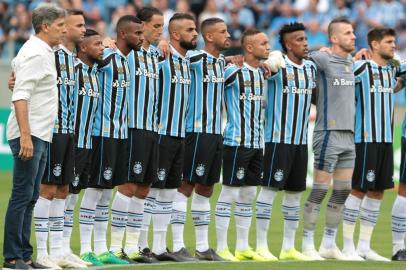  PORTO ALEGRE, RS, BRASIL - 10/02/2019 - Grêmio recebe o Avenida na Arena do Grêmio pela sexta rodada do Gauchão 2019.