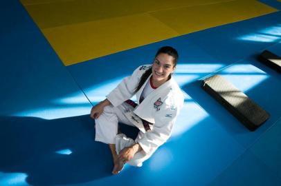  PORTO ALEGRE, RS, BRASIL, 27/02/2019- Judoca campeã mundial,  Mayra Aguiar da Sogipa.  (FOTO: ANDRÉA GRAIZ / AGÊNCIA RBS)Indexador: Andrea Graiz