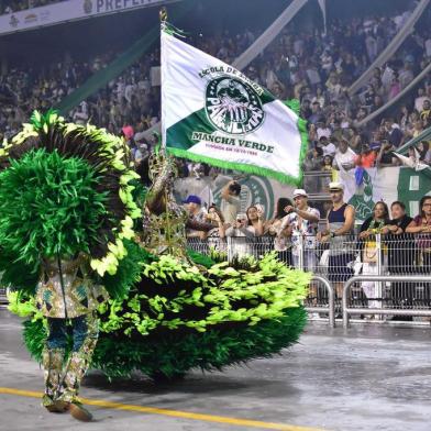 Desfile da Escola de Samba Mancha Verde em SÃ£o Paulo *** FOTO DE ARQUIVO *** - Escola de Samba Mancha Verde é campeã do Carnaval de São Paulo - SÃO PAULO, SP - 02.03.2019 - CARNAVAL-SP - Intregantes da escola de samba Mancha Verde, durante o desfile do Grupo Especial do Carnaval de São Paulo, realizado no Sambódromo do Anhembi, na zona norte de São Paulo, na madrugada deste sábado, 02. Foto: Eduardo Carmim/Photo Premium/Folhapress ORG XMIT: FotógrafoLocal: SÃ¿O PAULO ;SÃ¿O PAULO ;BRASIL