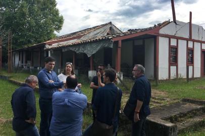  SÃO LEOPOLDO, RS, BRASIL, 06/03/2019: *** EM ALTA***. Vistoria do Iphae na Casa do Imigrante.(FOTOGRAFO: CARLOS MACEDO / AGENCIA RBS)