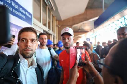 *FOTOS EM BAIXA RESOLUÇÃO*PORTO ALEGRE, RS, BRASIL - 07/03/2019 - Inter volta a Porto Alegre após vitória na estreia da Libertadores.