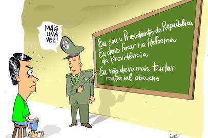 Charge de Iotti publicada em 8 de março de 2019