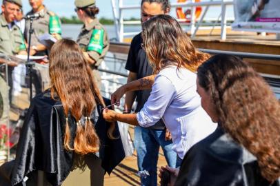  PORTO ALEGRE, RS - BRASIL - 08/03/2019 - Brigada Militar comemora Dia Internacional da Mulher com lançamento da ação Cabelos de Aço (OMAR FREITAS \ AGÊNCIA RBS)