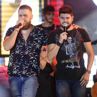  CAXIAS DO SUL, RS, BRASIL (08/03/2019)Show de Zé Neto e Cristiano nos pavilhões da Festa da Uva. (Antonio Valiente/Agência RBS)