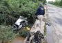 Mulher morre após carro cair de ponte na BR-290, em Cachoeira do Sul