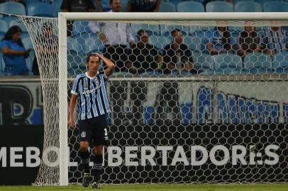  PORTO ALEGRE, RS, BRASIL, 12.03.2019. Grêmio recebe o Libertad para jogo válido pela segunda rodada da fase de grupos da Libertadores.FOTO: MARCO FAVERO/AGÊNCIA RBSIndexador: Andre Avila