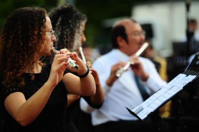  CAXIAS DO SUL, RS, BRASIL, 17/02/2019. Apresentação da Orquestra Municipal de Sopros, no Parque Getúlio Vargas (Parque dos Macaquinhos). Evento faz parte da primeira edição da série Concertos de Verão 2019. (Porthus Junior/Agência RBS)