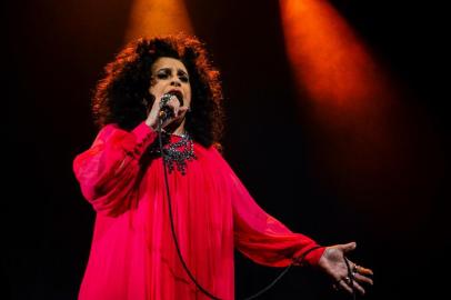 Divulgação de Gal Costa no show A Pele do Futuro.