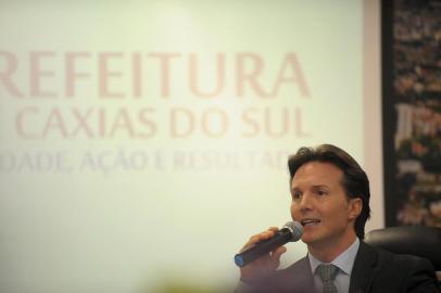 CAXIAS DO SUL, RS, BRASIL, 14/03/2019Coletiva de dois anos como prefeito de Caxias do Sul de Daniel Guerra. Prefeito Daniel Guerra(Lucas Amorelli/ Agência RBS)