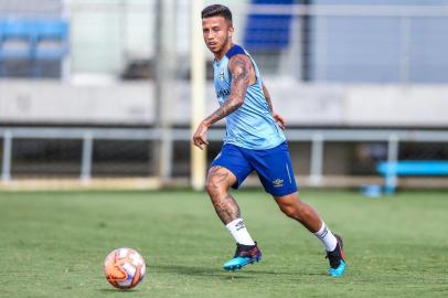 Treino Gremio RS - FUTEBOL/TREINO GREMIO  - ESPORTES - Jogadores do Gremio realizam treino durante a tarde desta quarta-feira no Centro de Treinamentos Luiz Carvalho, na preparacao para o Campeonato Gaucho 2019. FOTO: LUCAS UEBEL/GREMIO FBPAEditoria: SPOIndexador: Lucas UebelSecao: futebolFonte: Gremio.netFotógrafo: Treino Gremio 