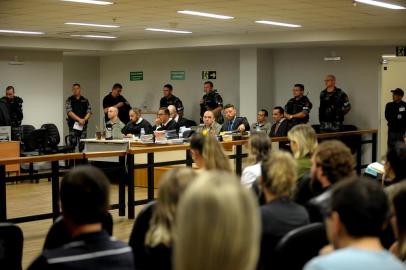  CAXIAS DO SUL, RS, BRASIL, 18/03/2019Jurí dos Pm´s acusados de matar um jovem após perseguição. (Lucas Amorelli/Agência RBS)