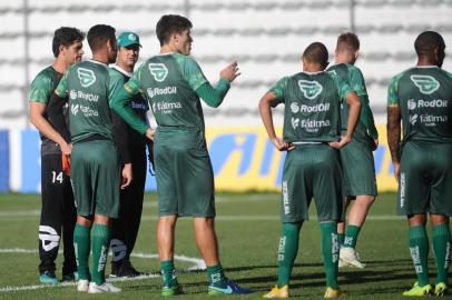  CAXIAS DO SUL, RS, BRASIL. (19/03/2019)Treino do Juventude no Estado Alfredo Jaconi em Caxias do Sul. Na foto, técnico Marquinhos Santos. (Antonio Valiente/Agência RBS)