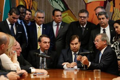 (Brasilia - DF, 20/03/2019) Presidente da República, Jair Bolsonaro, durante entrega da proposta da nova previdência dos militares.Foto: Carolina Antunes/PR