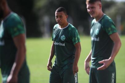  CAXIAS DO SUL, RS, BRASIL (14/03/2019)Treino do juventude no CT em Caxias do Sul. Na foto, atacante, Caprini. (Antonio Valiente/Agência RBS)