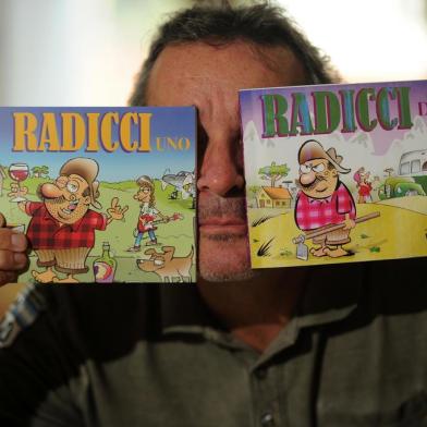  CAXIAS DO SUL, RS, BRASIL 22/03/2019Carlos Henrique Iotti lança dois novos livros do personagem Radicci. (Felipe Nyland/Agência RBS)