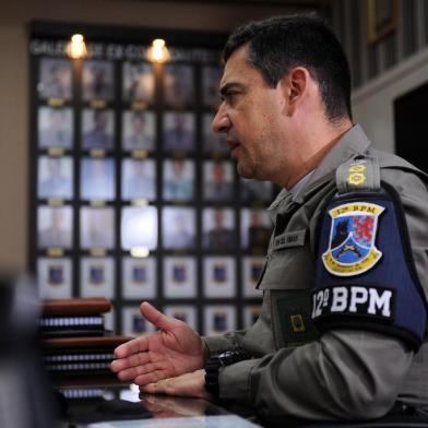  CAXIAS DO SUL, RS, BRASIL, 21/03/2019 - Comandante do 12º BPM, tenente-coronel Jorge Émerson Ribas. (Marcelo Casagrande/Agência RBS)