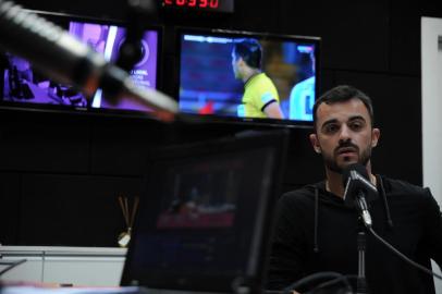  CAXIAS DO SUL, RS, BRASIL (22/03/2019)Show dos esportes edição gaucha Serra com apresentação de Eduardo Costa e Marcelo Rocha. Convidado volante do Ser Caxias Juliano. (Antonio Valiente/Agência RBS)