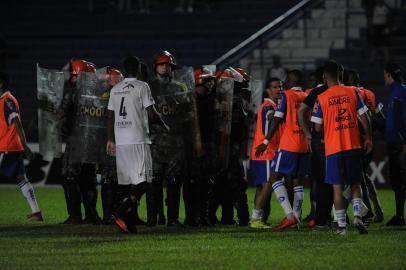  SÃO LEOPOLDO, RS, BRASIL (24/03/2019) Aimoré x SER  Caxias. Quartas de final do Campeonato Gaúcho no Estádio Cristo Rei. (Antonio Valiente/Agência RBS)