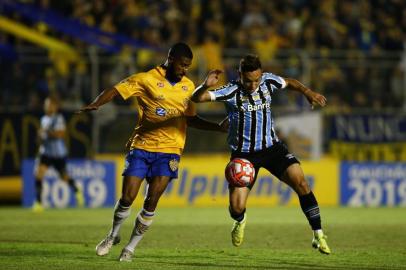  PELOTAS, RS, BRASIL - 20/03/2019 - Grêmio enfrenta o Pelotas na Boca do Lobo pela última rodada da fase de grupos do Gauchão 2019.