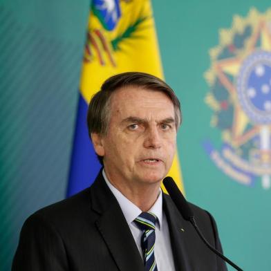 (BrasÃ­lia - DF, 28/02/2019 ) Presidente da RepÃºblica, Jair Bolsonaro durante declaraÃ§Ã£o a imprensa com Juan GuaidoÌ, Presidente Encarregado da Venezuela.                                  Foto: Alan Santos/PR