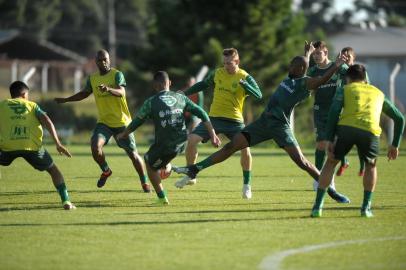  CAXIAS DO SUL, RS, BRASIL, 26/03/2019Treino do Juventude depois de perder do grêmio no primeiro jogo das quartas de final . (Lucas Amorelli/Agência RBS)