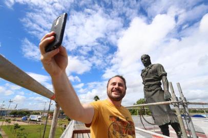  PORTO ALEGRE, RS, BRASIL, 28/03/2019- Andaimes instalados no Laçador(FOTOGRAFO: OMAR FREITAS / AGENCIA RBS)