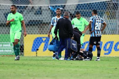  PORTO ALEGRE, RS, BRASIL - 28/03/2019 - Grêmio recebe o Juventude pelo jogo de volta das quartas de final do Gauchão 2019.