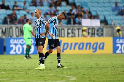  PORTO ALEGRE, RS, BRASIL - 28/03/2019 - Grêmio recebe o Juventude pelo jogo de volta das quartas de final do Gauchão 2019.