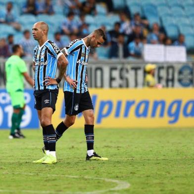  PORTO ALEGRE, RS, BRASIL - 28/03/2019 - Grêmio recebe o Juventude pelo jogo de volta das quartas de final do Gauchão 2019.